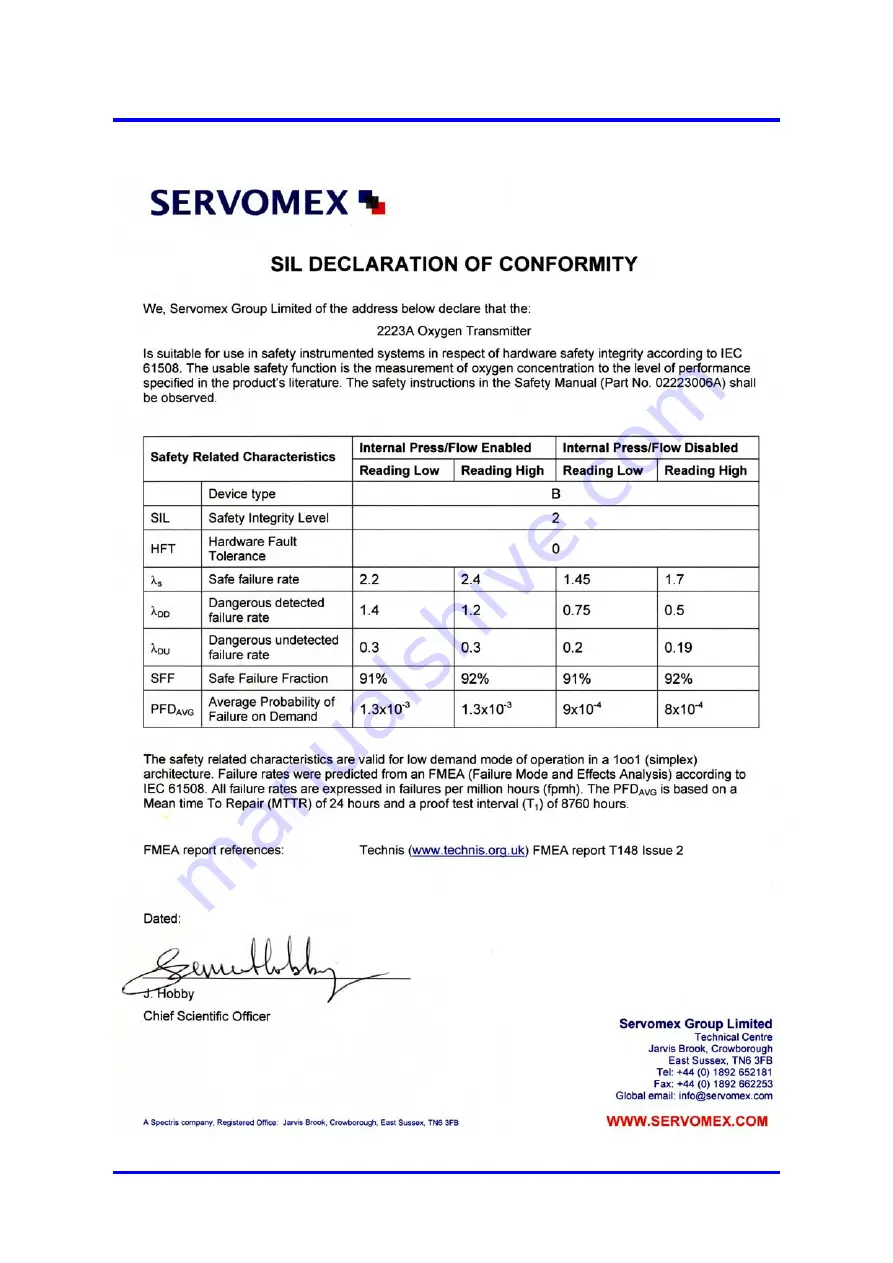 Servomex 2223A Скачать руководство пользователя страница 17