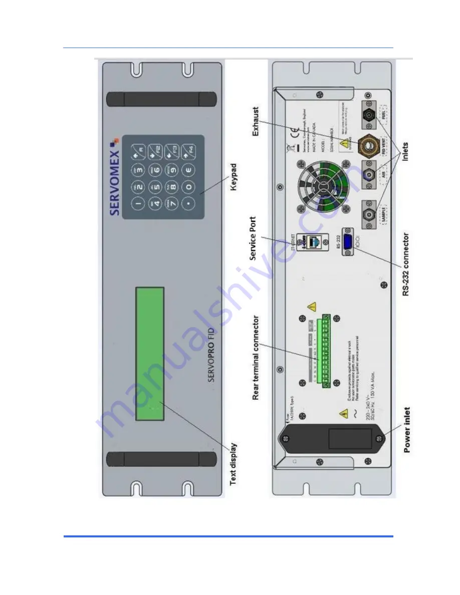 Servomex SERVOPRO FID Скачать руководство пользователя страница 12