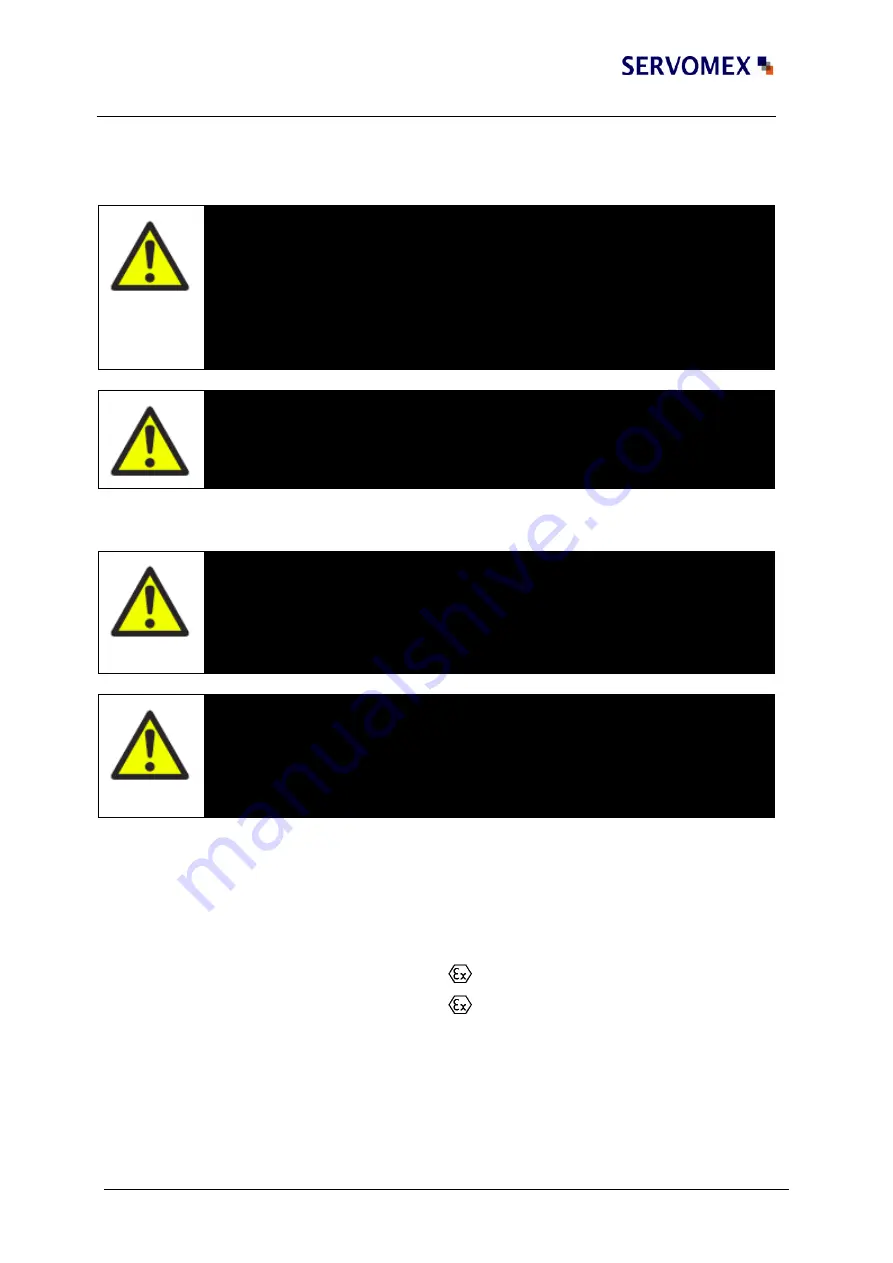 Servomex SERVOTOUGH LaserExact 2950 Скачать руководство пользователя страница 16