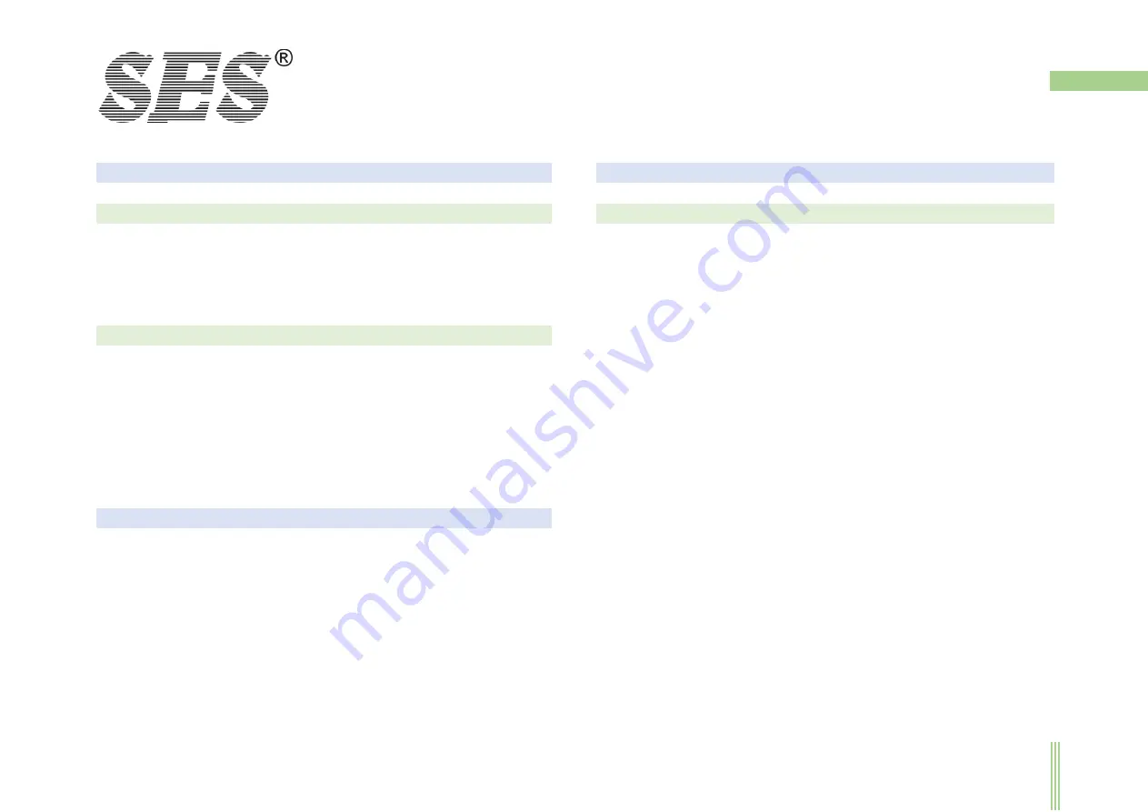 SES SE-2040-2 User Manual Download Page 21