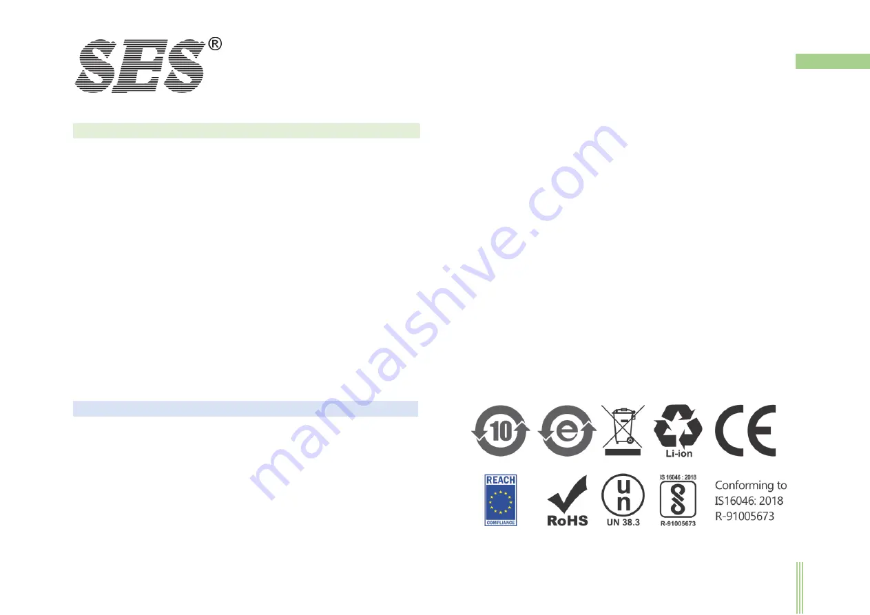 SES SE-2040-3 User Manual Download Page 23