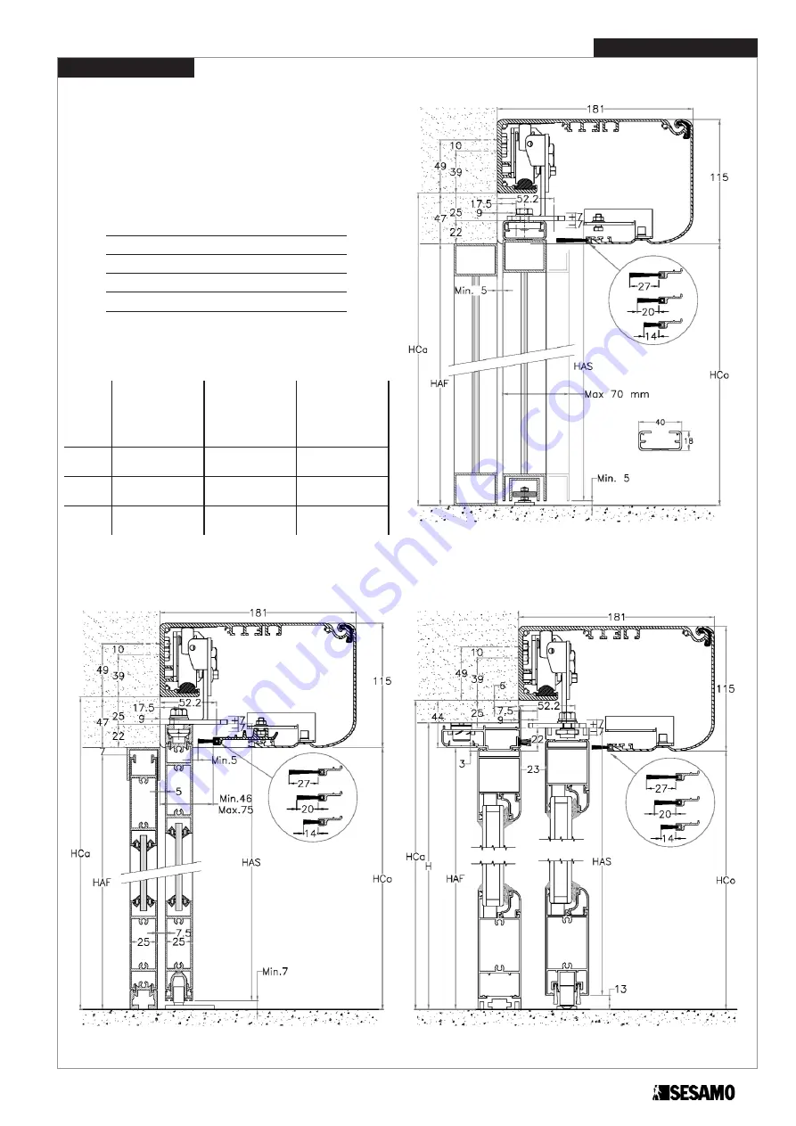 Sesamo LIGHT MILLENIUM Скачать руководство пользователя страница 7