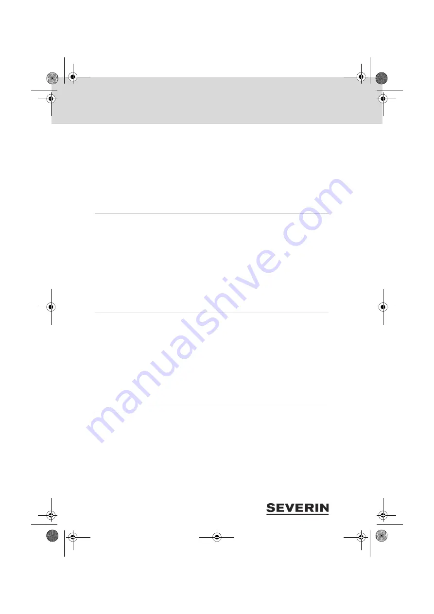 SEVERIN Hygenius Free LI30 SC 7148 Instruction Manual Download Page 10