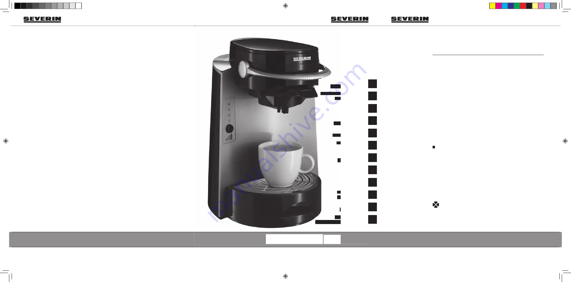 SEVERIN KA 4566 - CAFETIERE FINO MULTI Скачать руководство пользователя страница 72