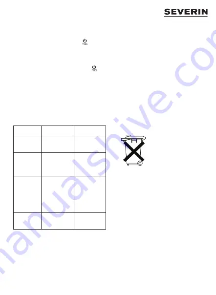 SEVERIN KW 3670 Instructions For Use Manual Download Page 11