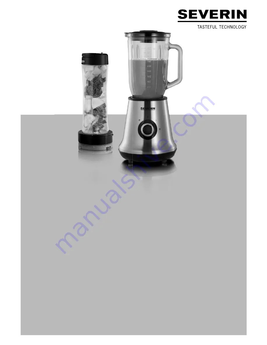 SEVERIN Multi-Mixer + Smoothie Mix & Go Instructions For Use Manual Download Page 1