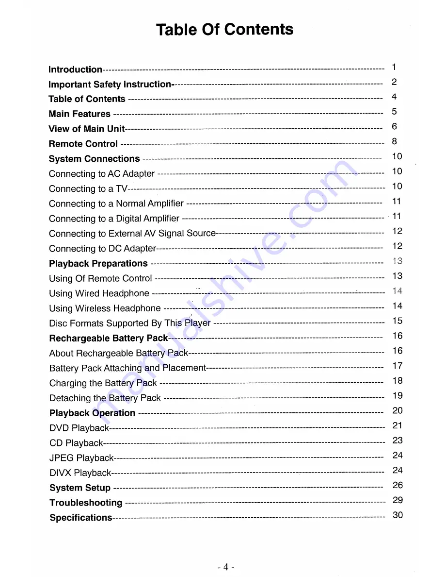 SEVIC sv070170d Operating Manual Download Page 5