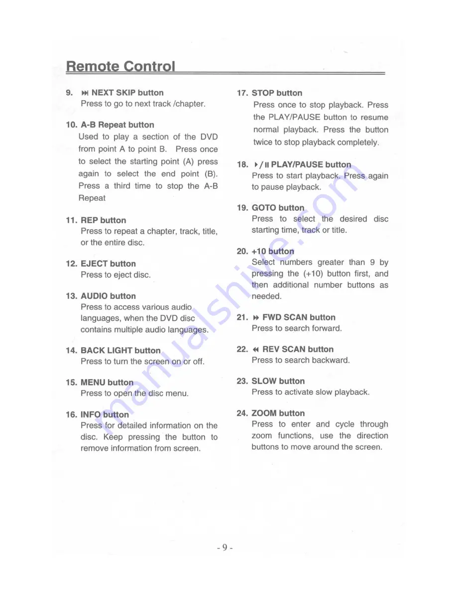 SEVIC Vision Liberty Combo1SV070170D Operating Manual Download Page 10