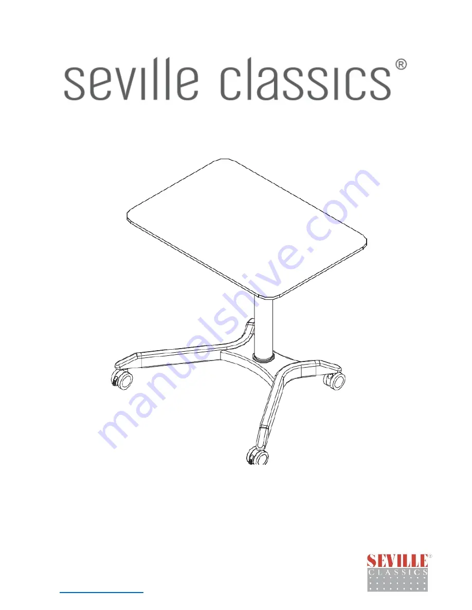 Seville Classics AIRLIFT XL OFF65800 Manual Download Page 1