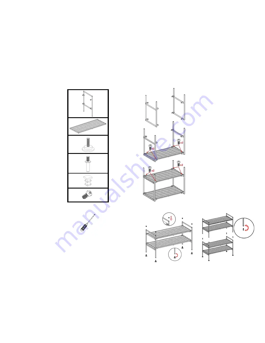 Seville Classics SHE15894B Assembly Instructions Download Page 2