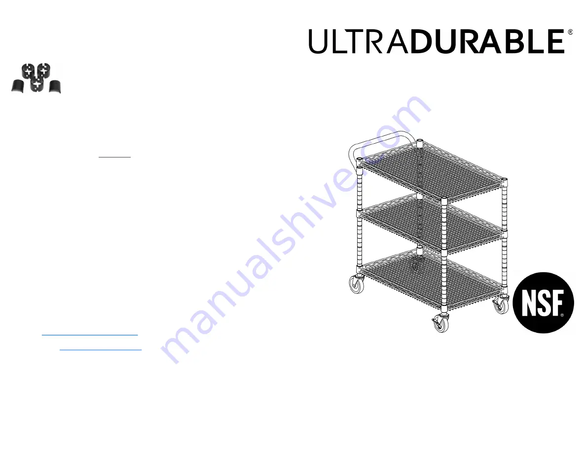 Seville Classics ULTRADURABLE SHE18304BZ Скачать руководство пользователя страница 1