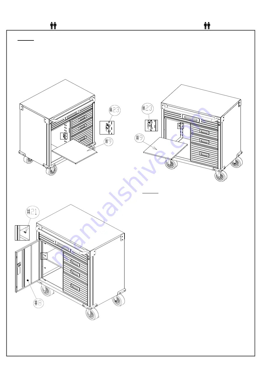 Seville Classics UltraHD 20210 Assembly Instructions Manual Download Page 17