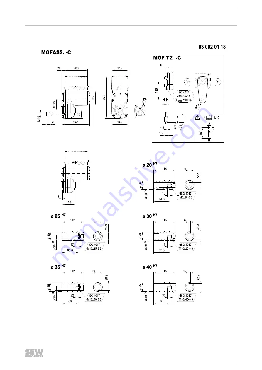 SEW-Eurodrive MOVIGEAR MGFx-DSI Series Operating Instructions Manual Download Page 349