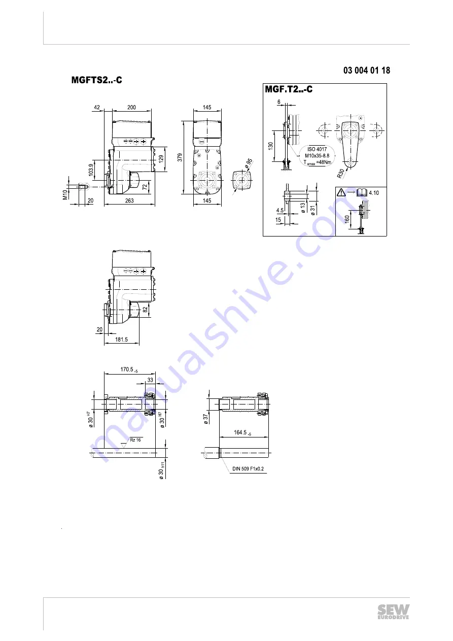 SEW-Eurodrive MOVIGEAR MGFx-DSI Series Operating Instructions Manual Download Page 350