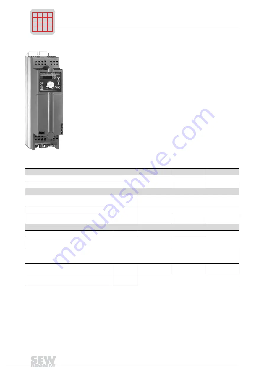 SEW-Eurodrive MOVITRAC 07 System Manual Download Page 24