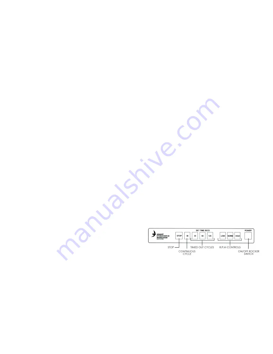 seward Stomacher 80 Biomaster Скачать руководство пользователя страница 4