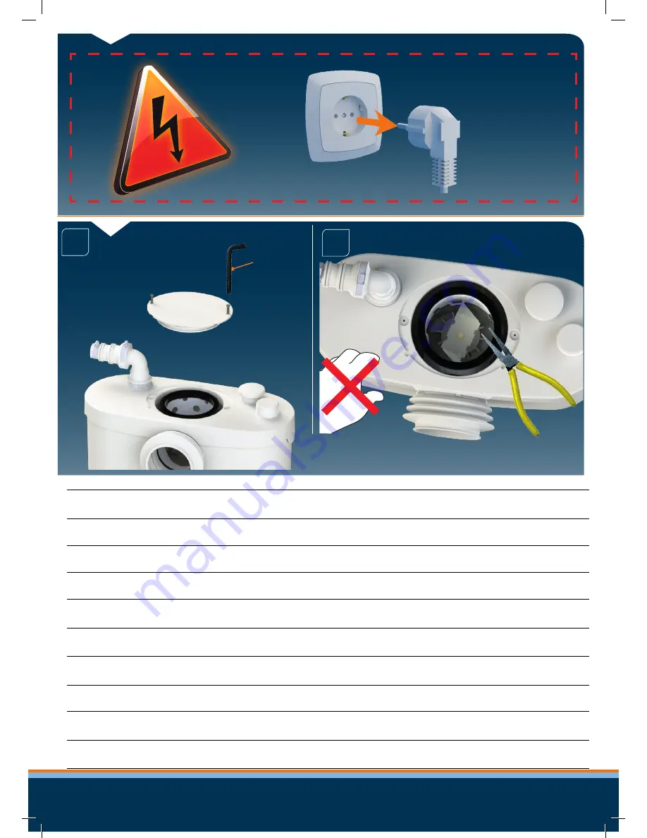 SFA SANIPRO XR UP Installation Instructions Manual Download Page 6