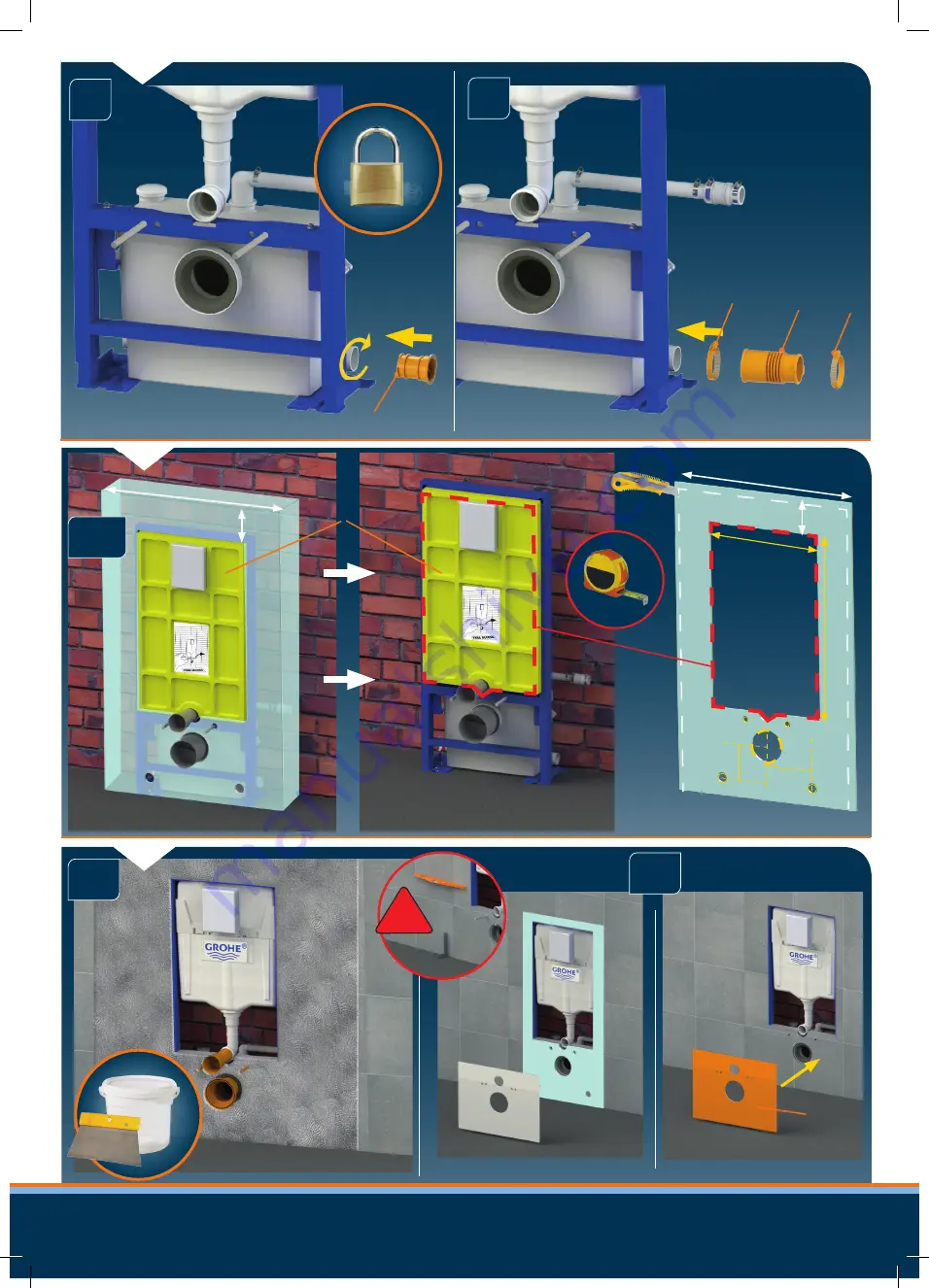 SFA SANIWALL PRO UP Installation Instructions Manual Download Page 5