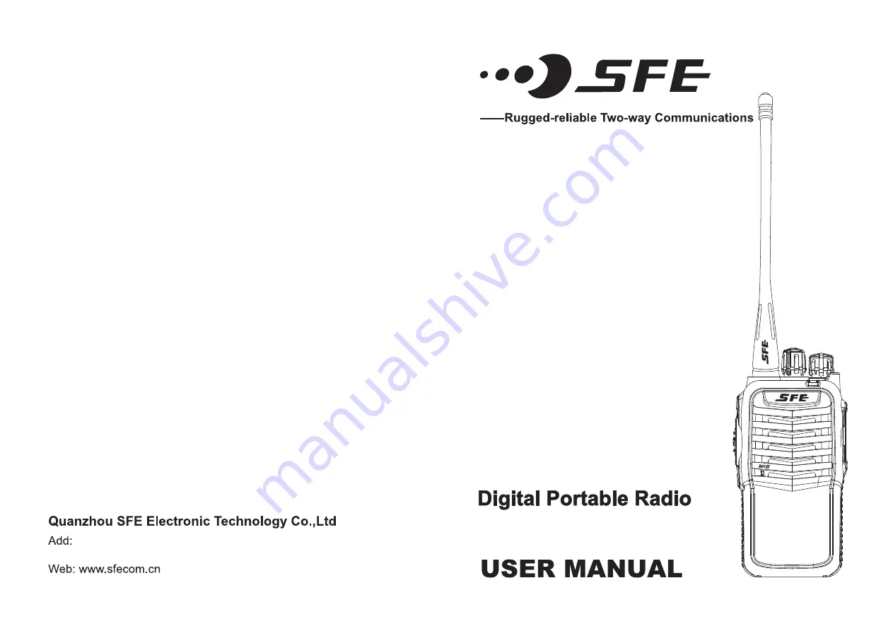 SFE SD780 User Manual Download Page 1