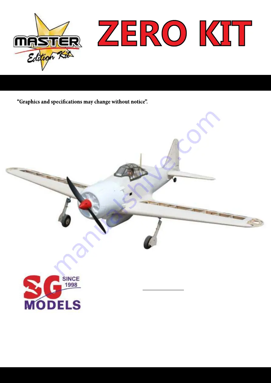 SG Models MASTER Edition ZERO KIT Assembly Manual Download Page 1