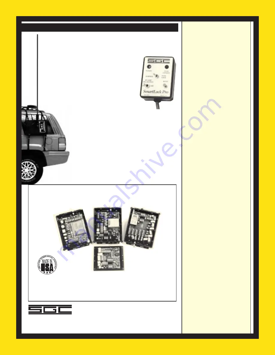 SGC Smartuner SG-230 Installation And Operation Manual Download Page 89