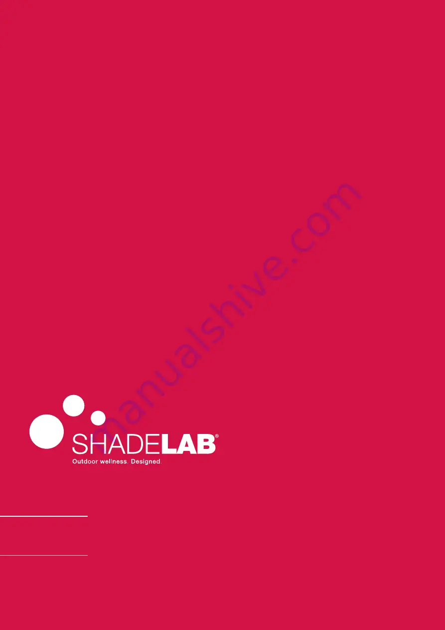 ShadeLab ILIOS RAY Installation Manual Download Page 20