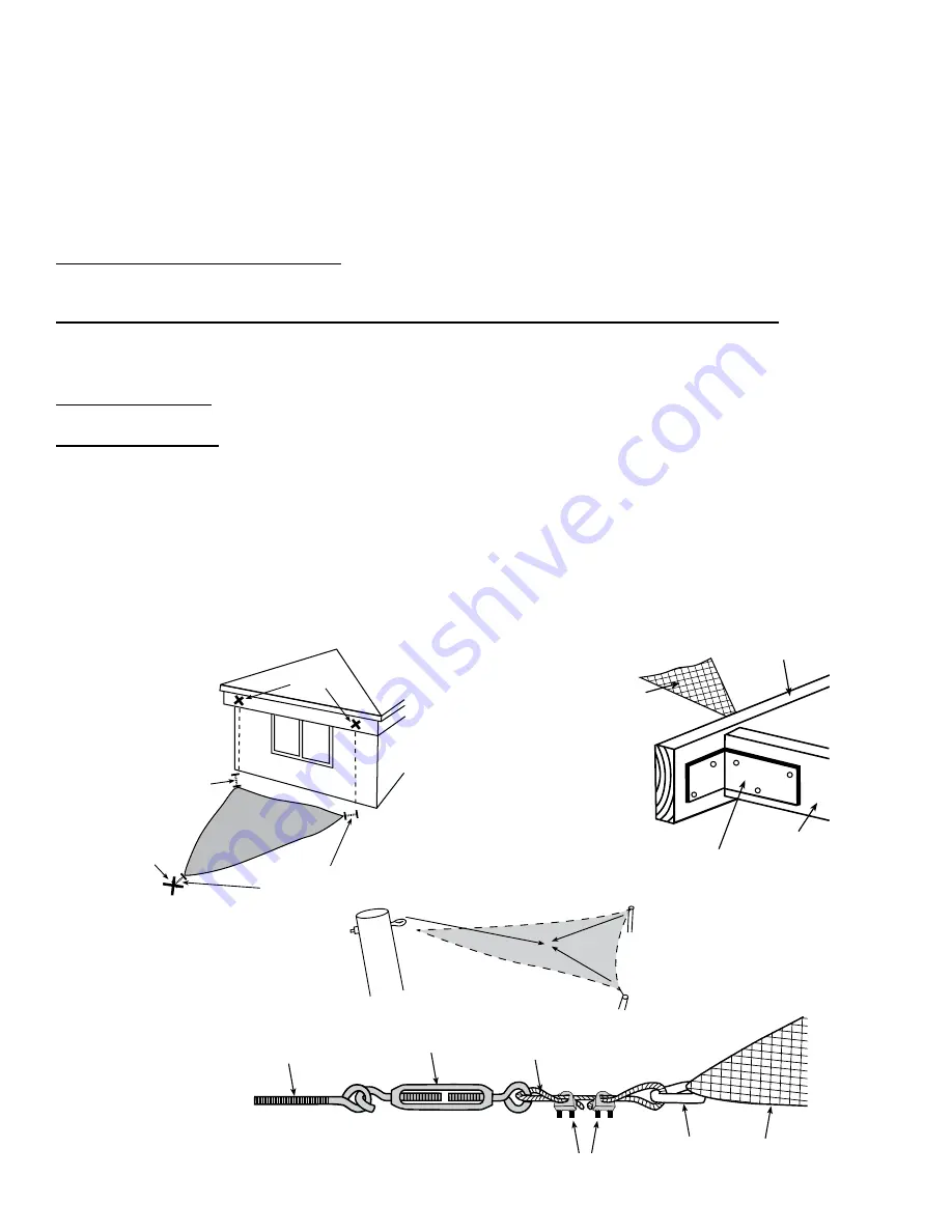 ShadeLogic Sun Shade Sail 25720 Assembly Instructions Manual Download Page 6