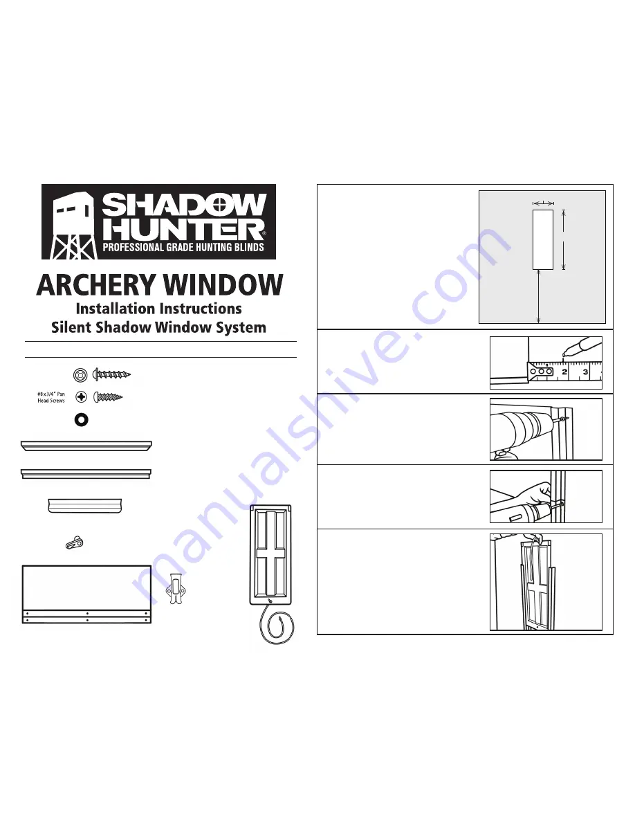 Shadow Hunter ARCHERY WINDOW Скачать руководство пользователя страница 1