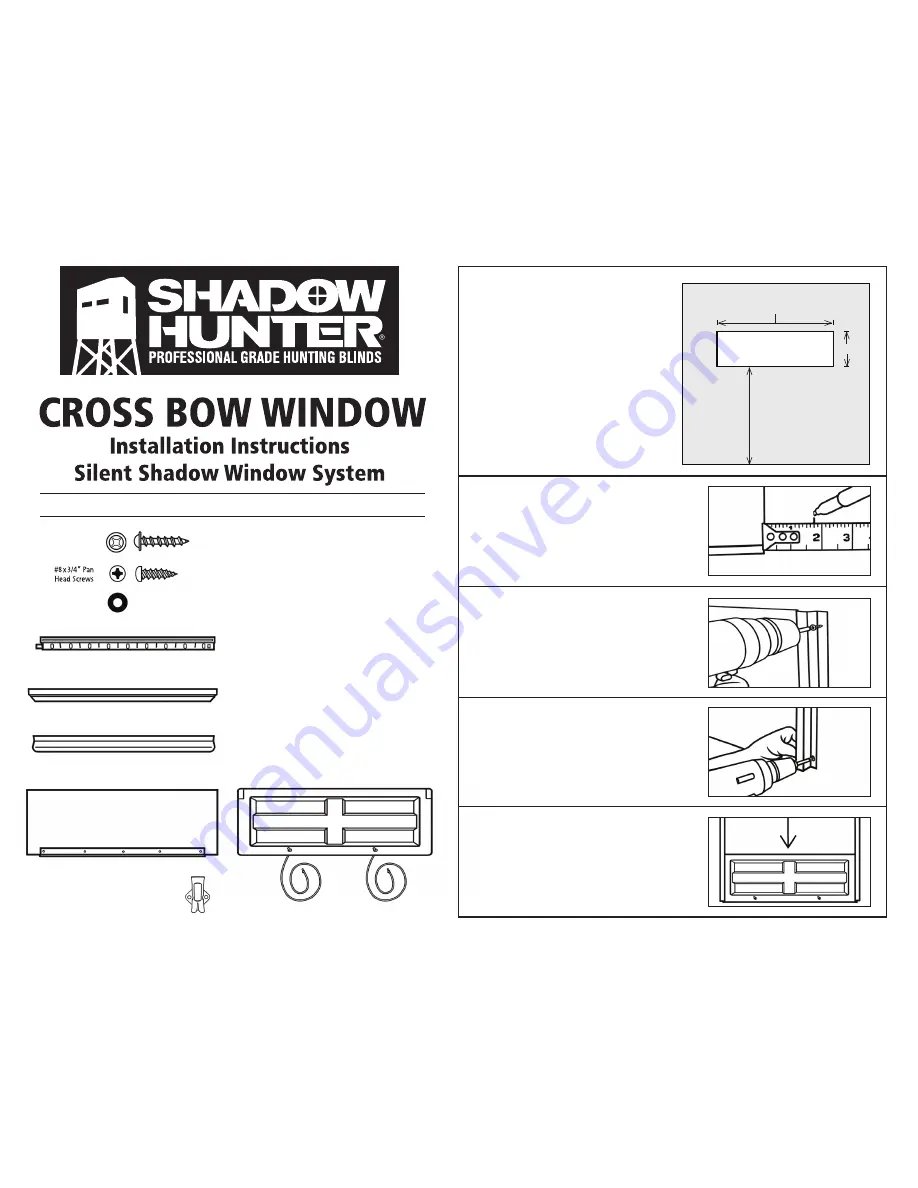 Shadow Hunter CROSS BOW WINDOW Скачать руководство пользователя страница 1