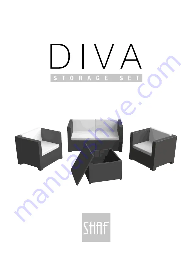 Shaf DIVA STORAGE SET 8410474552981 Скачать руководство пользователя страница 1