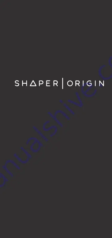 Shaper S01-EN Product Manual Download Page 1