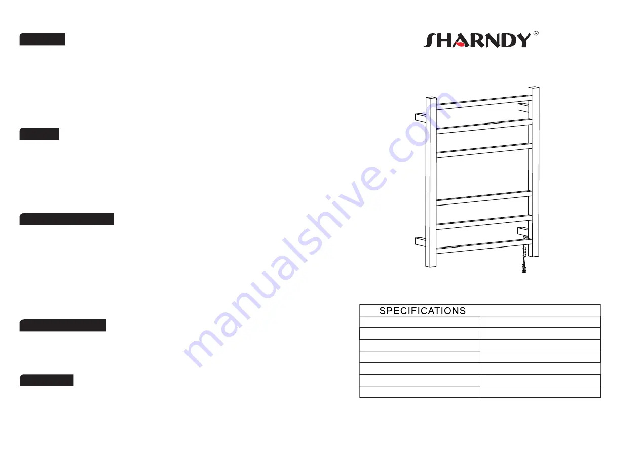 Sharndy ETW13C Installation Manual Download Page 1