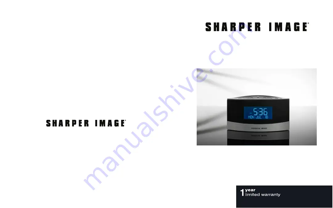 Sharper Image 204941 Instruction Manual And  Warranty Information Download Page 1