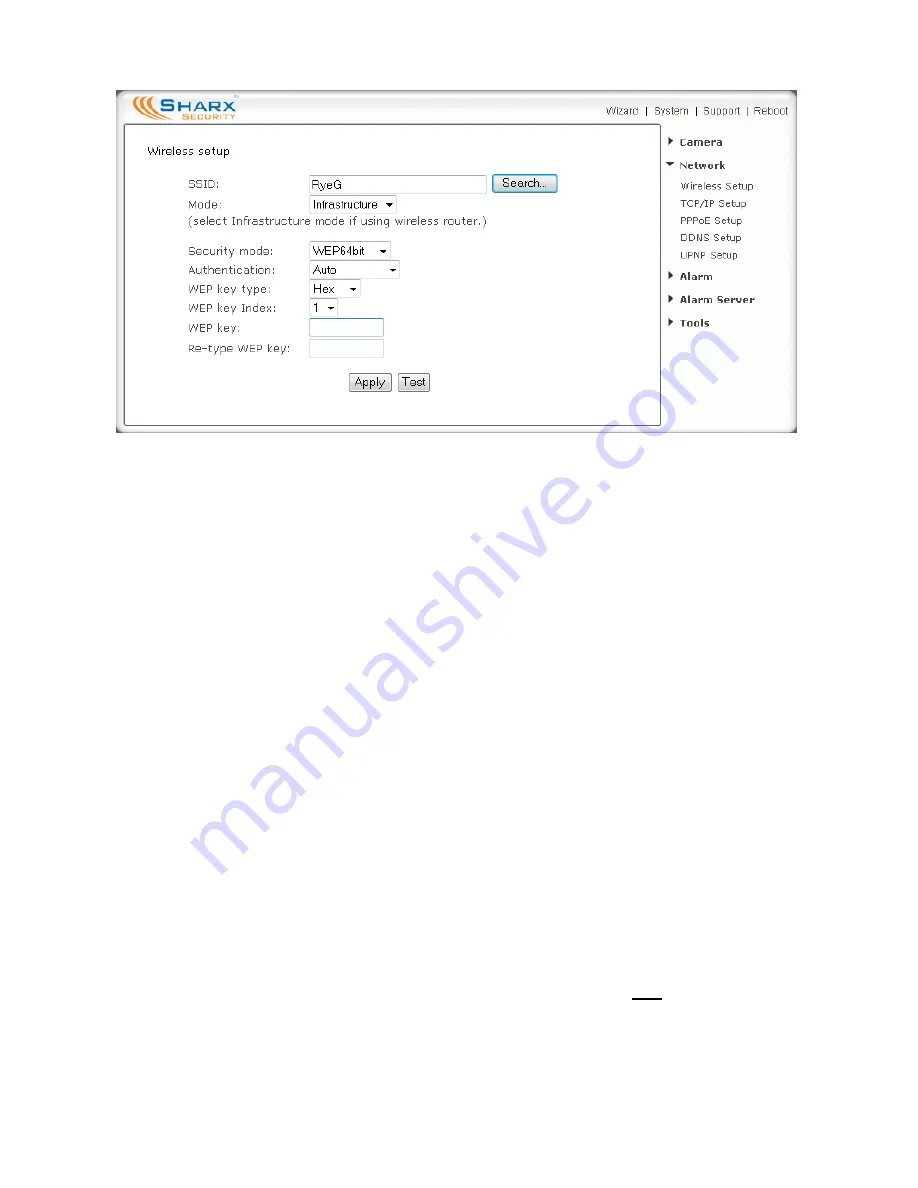 SHARX SECURITY SCNC2606 User Manual Download Page 18