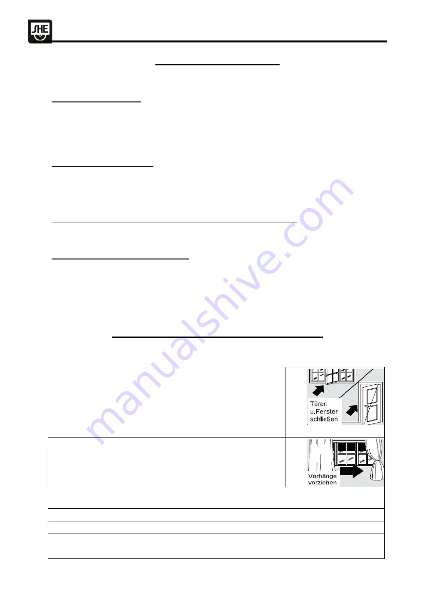 SHE SHE12KL2001F Operation Manual Download Page 14