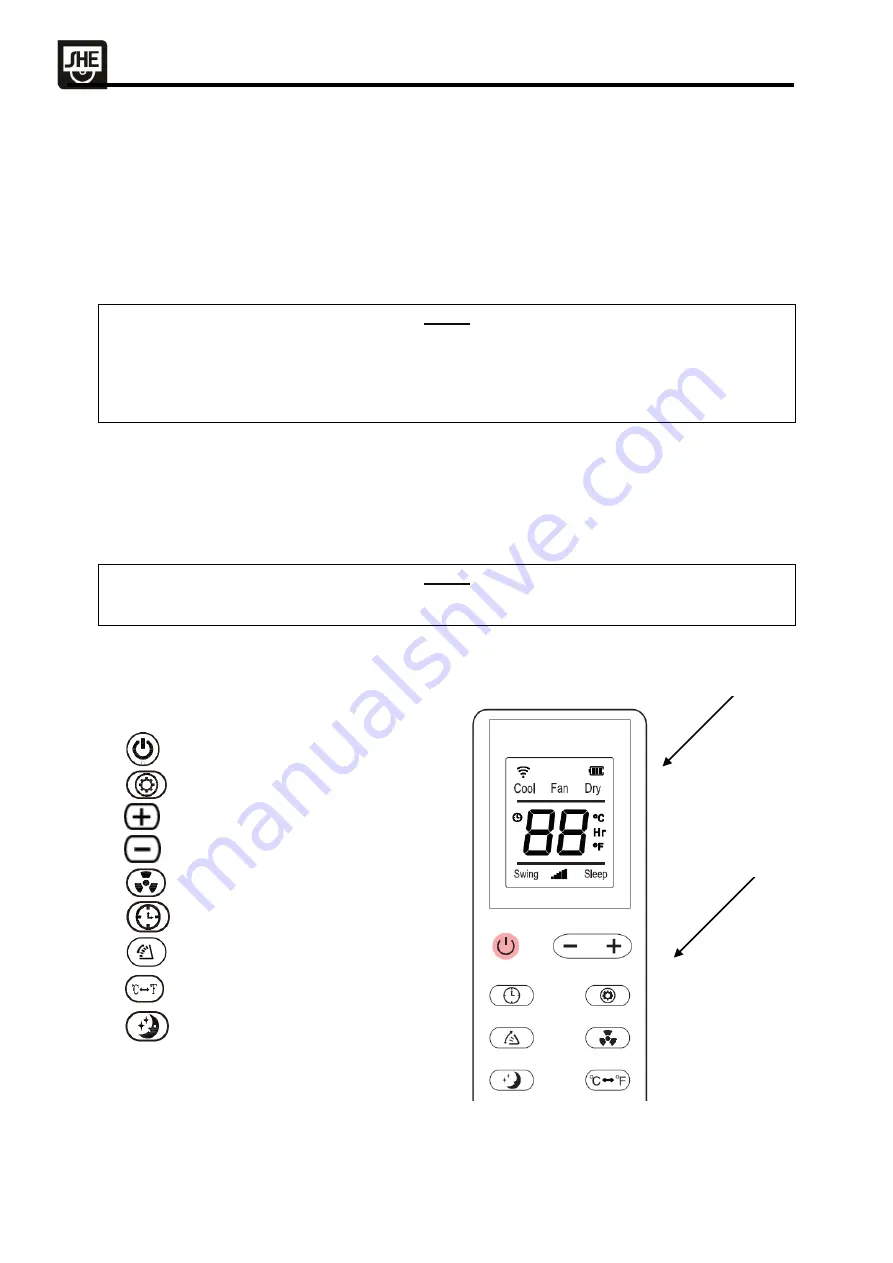 SHE SHE12KL2001F Operation Manual Download Page 28