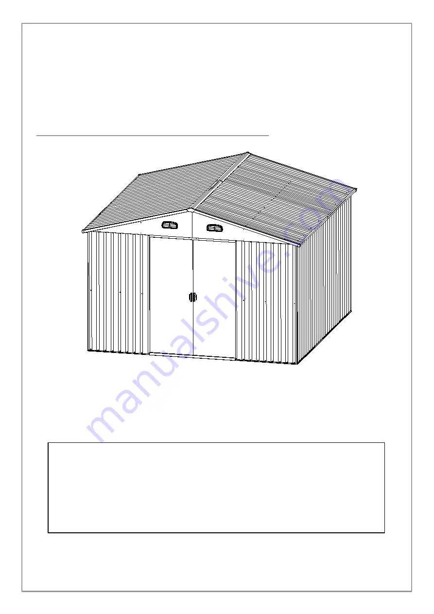 Sheds Direct Ireland SD-XN1111-AP Скачать руководство пользователя страница 1