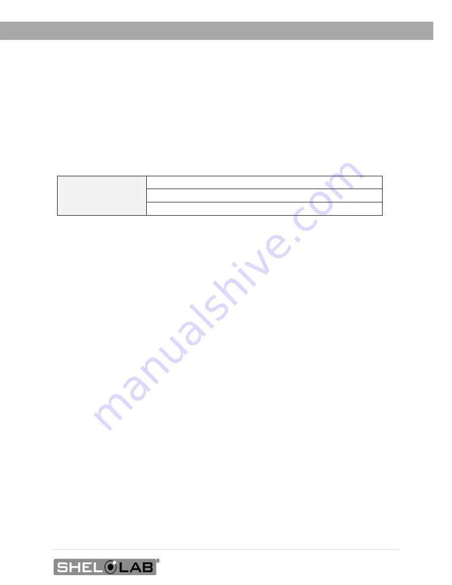 Shel lab SCO6WE-2 Installation & Operation Manual Download Page 13