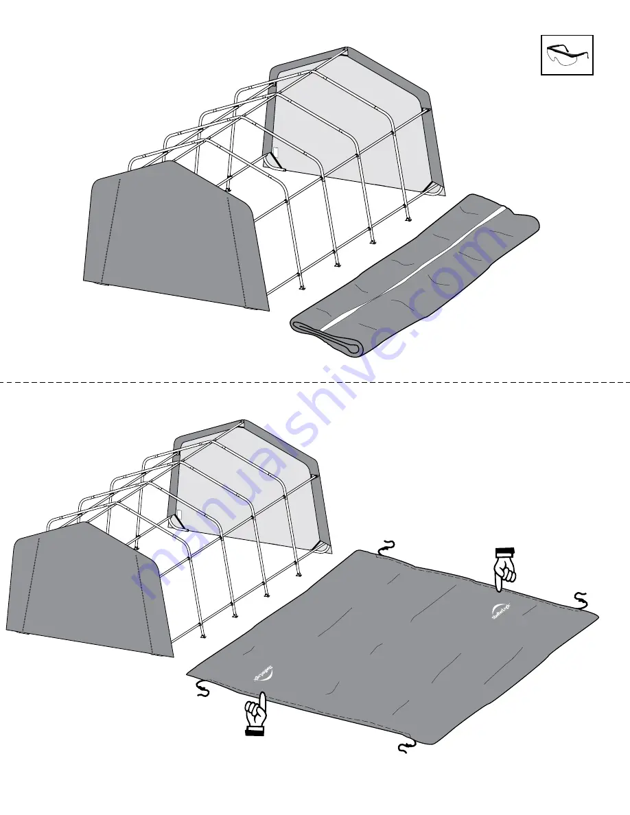 ShelterLogic 12'W 8'H Instructions Manual Download Page 18