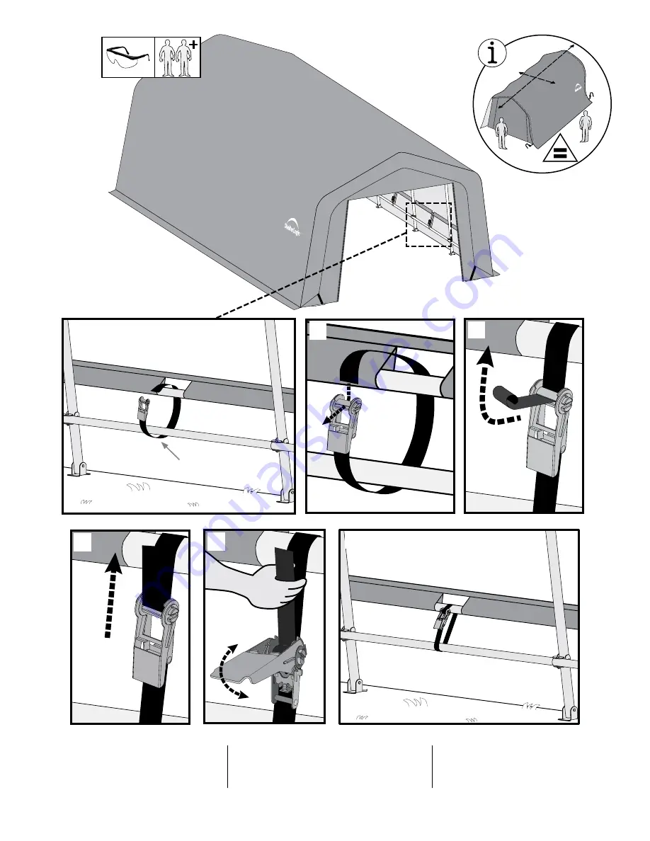 ShelterLogic 12'W 8'H Instructions Manual Download Page 24