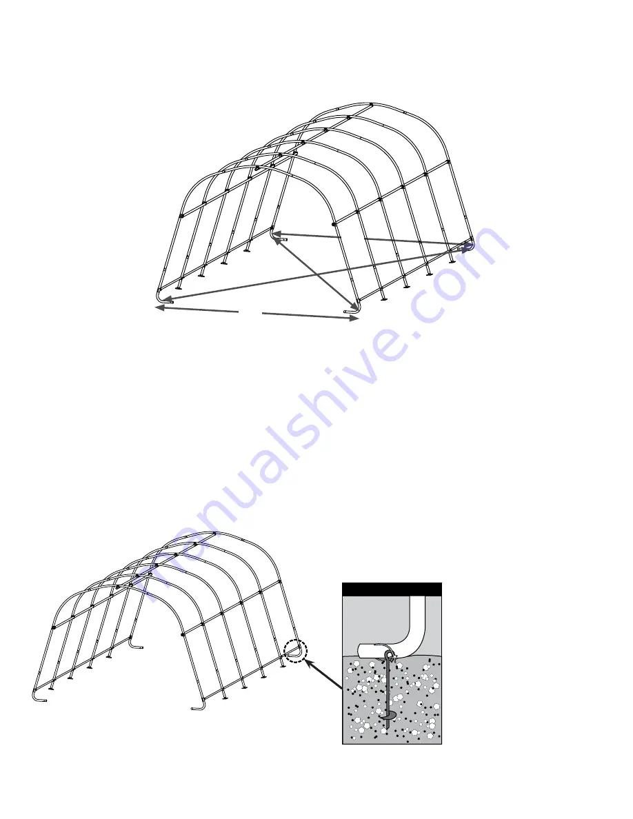 ShelterLogic Garage-in-a-Box RoundTop 62780 Скачать руководство пользователя страница 7