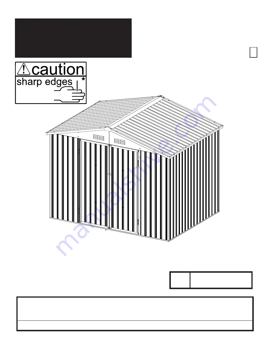 ShelterLogic GPCRT86G Owner'S Manual & Assembly Manual Download Page 1