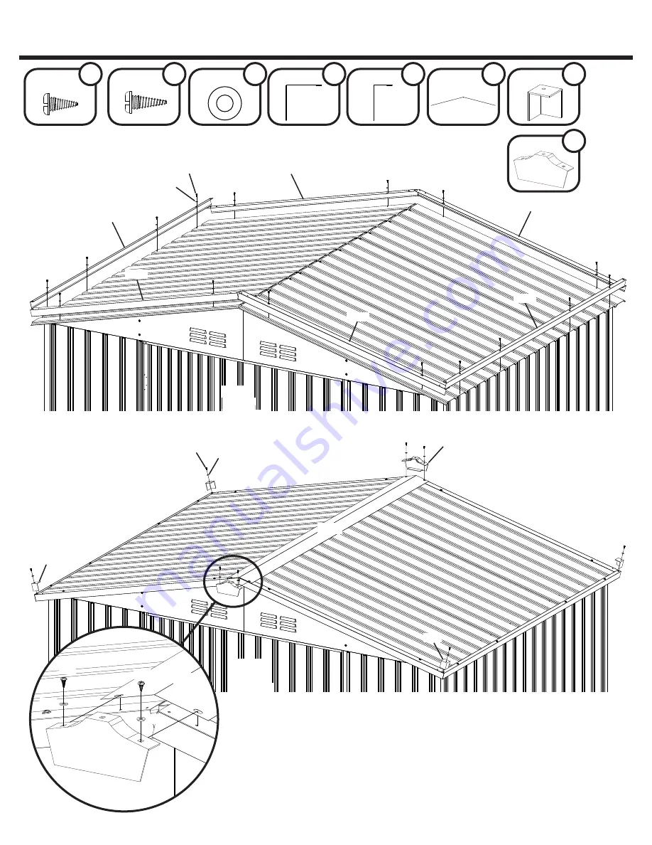 ShelterLogic GPCRT86G Owner'S Manual & Assembly Manual Download Page 25