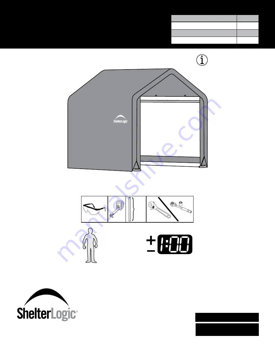 ShelterLogic Shed-in-a-Box 70401 Скачать руководство пользователя страница 1