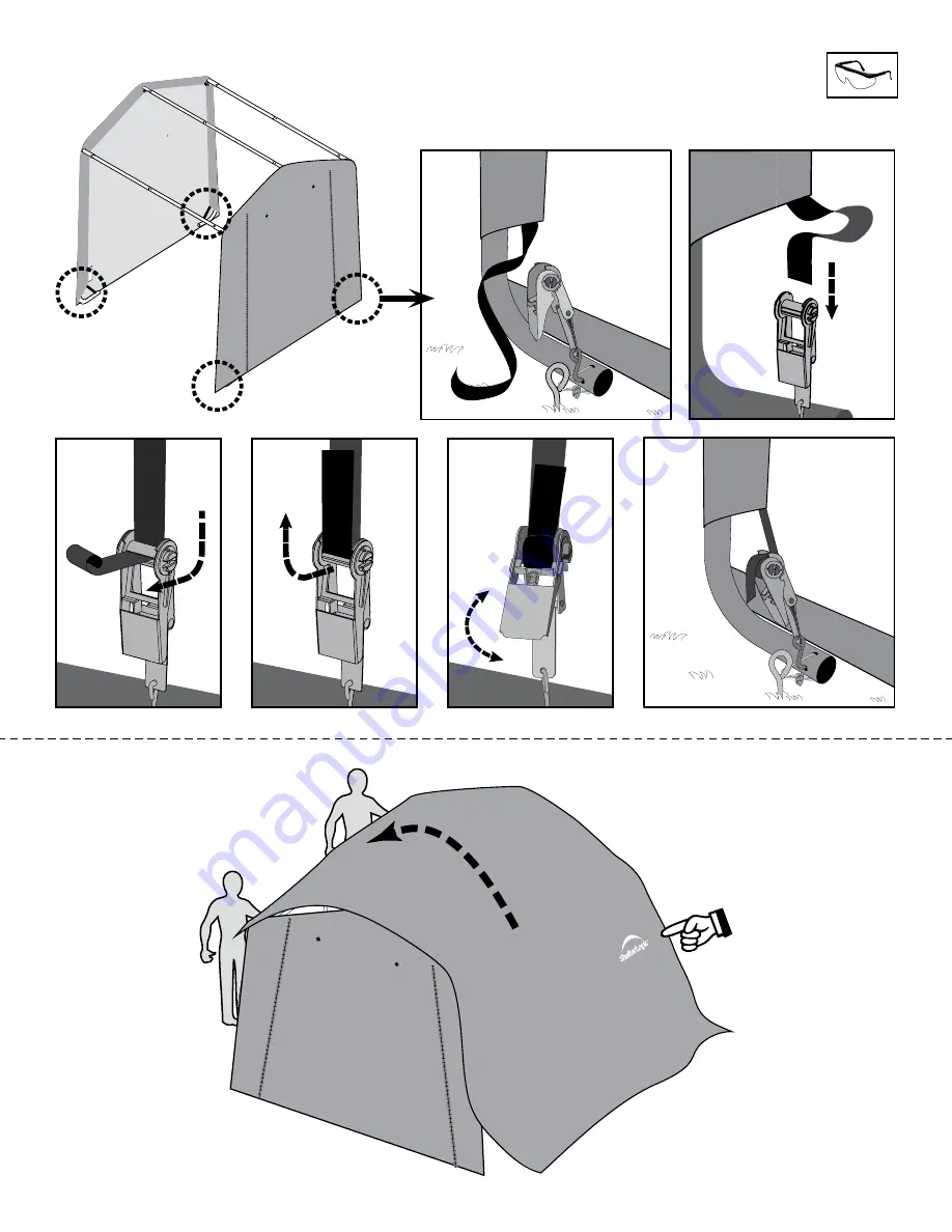 ShelterLogic Shed-in-a-Box 70401 Information Download Page 13