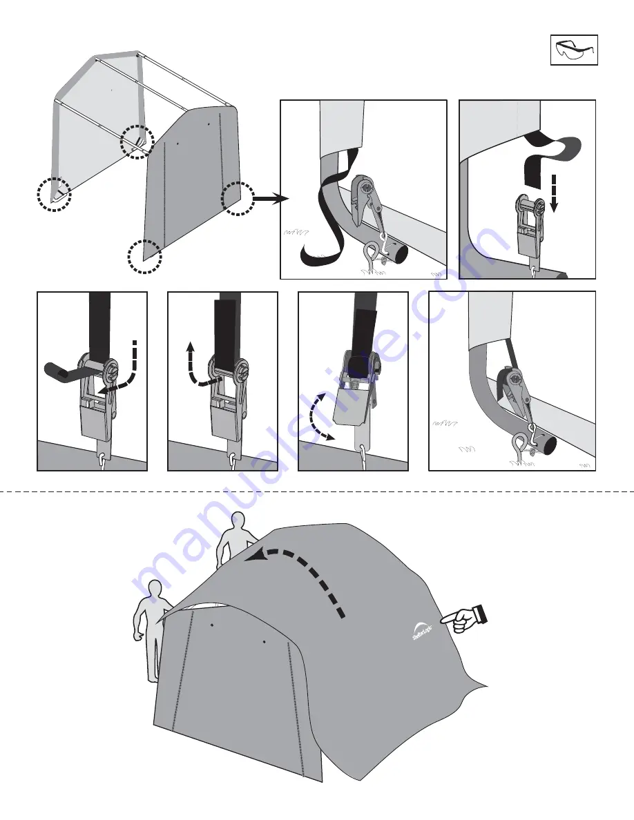 ShelterLogic Shed-in-a-Box 70411 Helpful Information Download Page 12