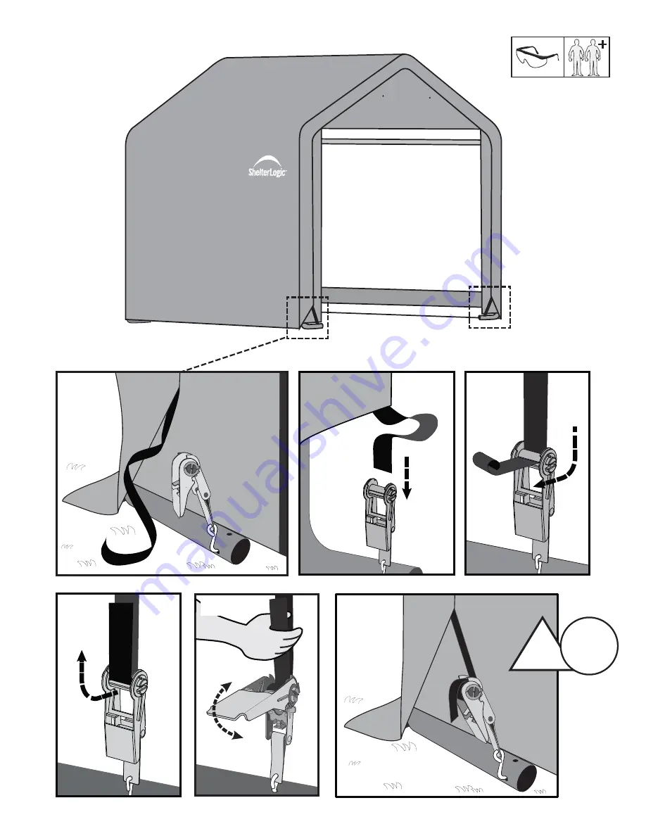 ShelterLogic Shed-in-a-Box 70411 Скачать руководство пользователя страница 15