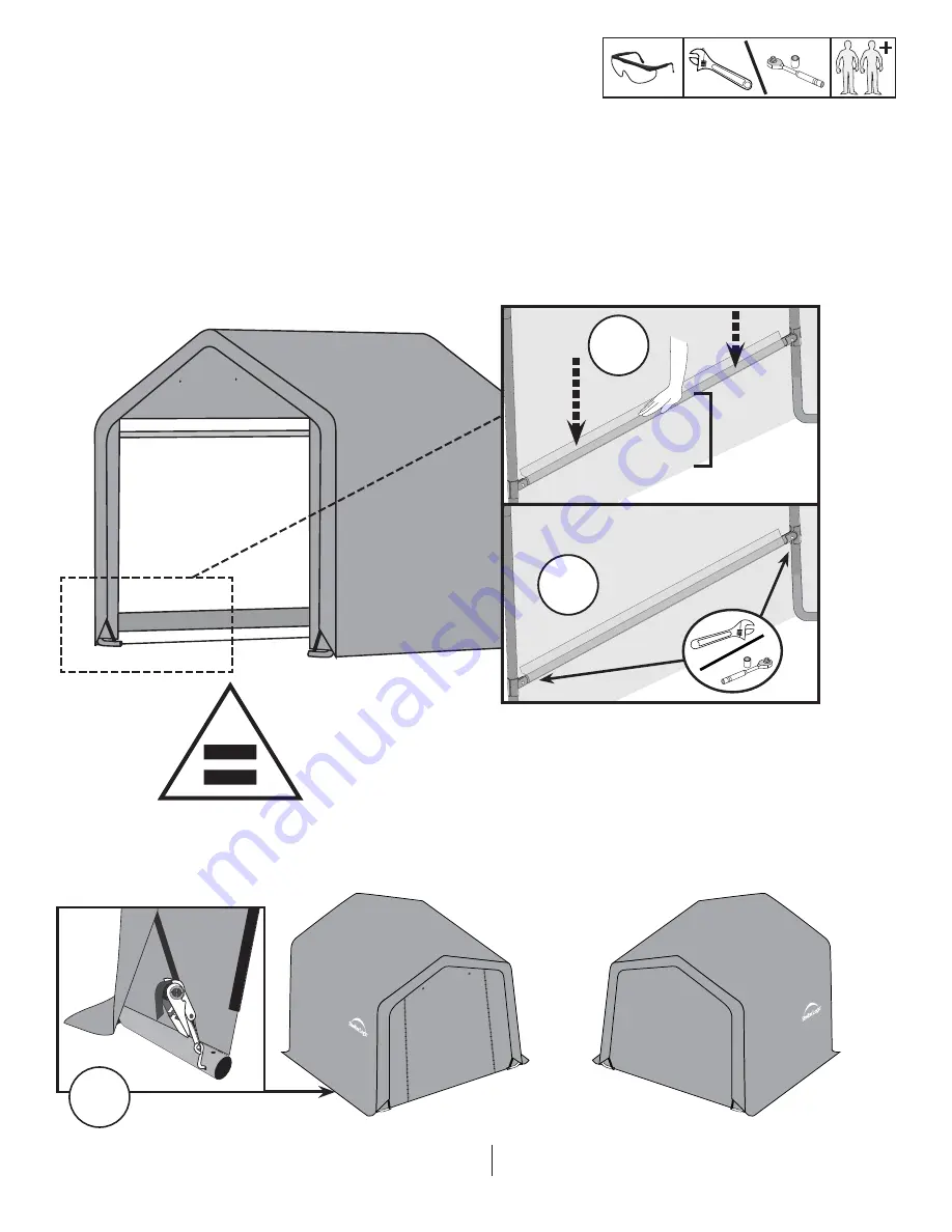 ShelterLogic Shed-in-a-Box 70411 Helpful Information Download Page 17