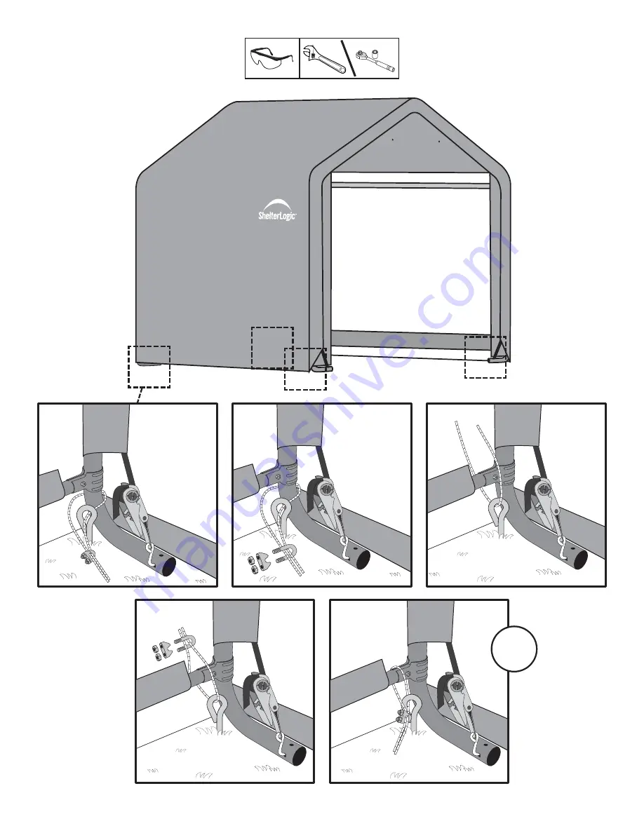 ShelterLogic Shed-in-a-Box 70411 Скачать руководство пользователя страница 18