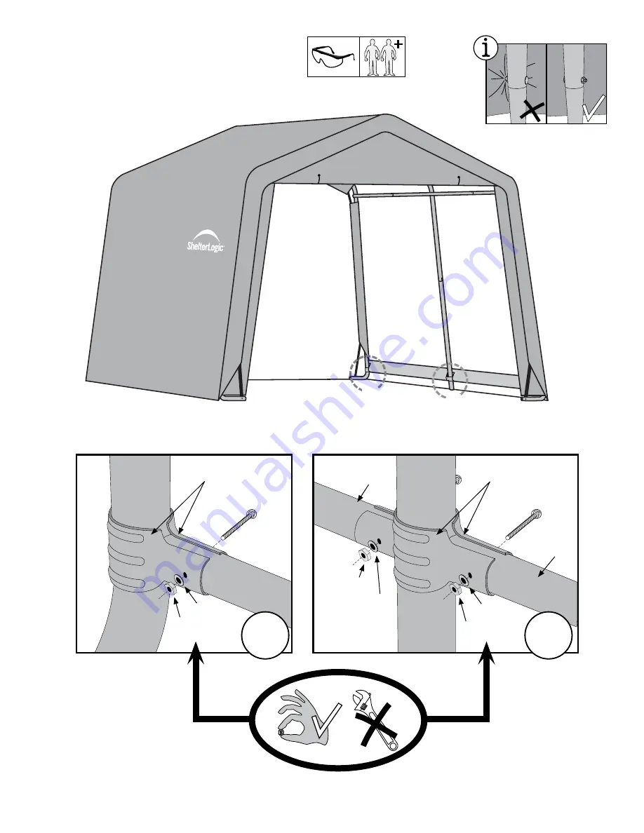 ShelterLogic Shed-in-a-Box Manual Download Page 22